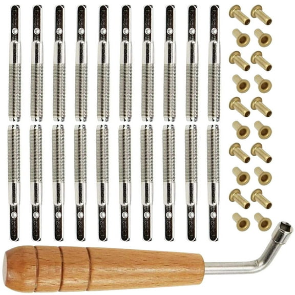 ROSENICE Professional Lyre Harp Pegs Durable Wood and Metal Material for Instrument Tuning Assorted Color