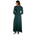 thumbnail image 2 of 24seven Comfort Apparel V-Neck Long Sleeve Maternity Maxi Dress, 2 of 5