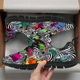 thumbnail image 3 of Customuart Zebra Print Sneakers for Women Running Shoes Multicolor Size 9, 3 of 5