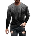 thumbnail image 2 of Qingpeng 3D Pattern Printed Long Sleeves T-Shirts Round Neck Casual Graphics Tees, 2 of 5