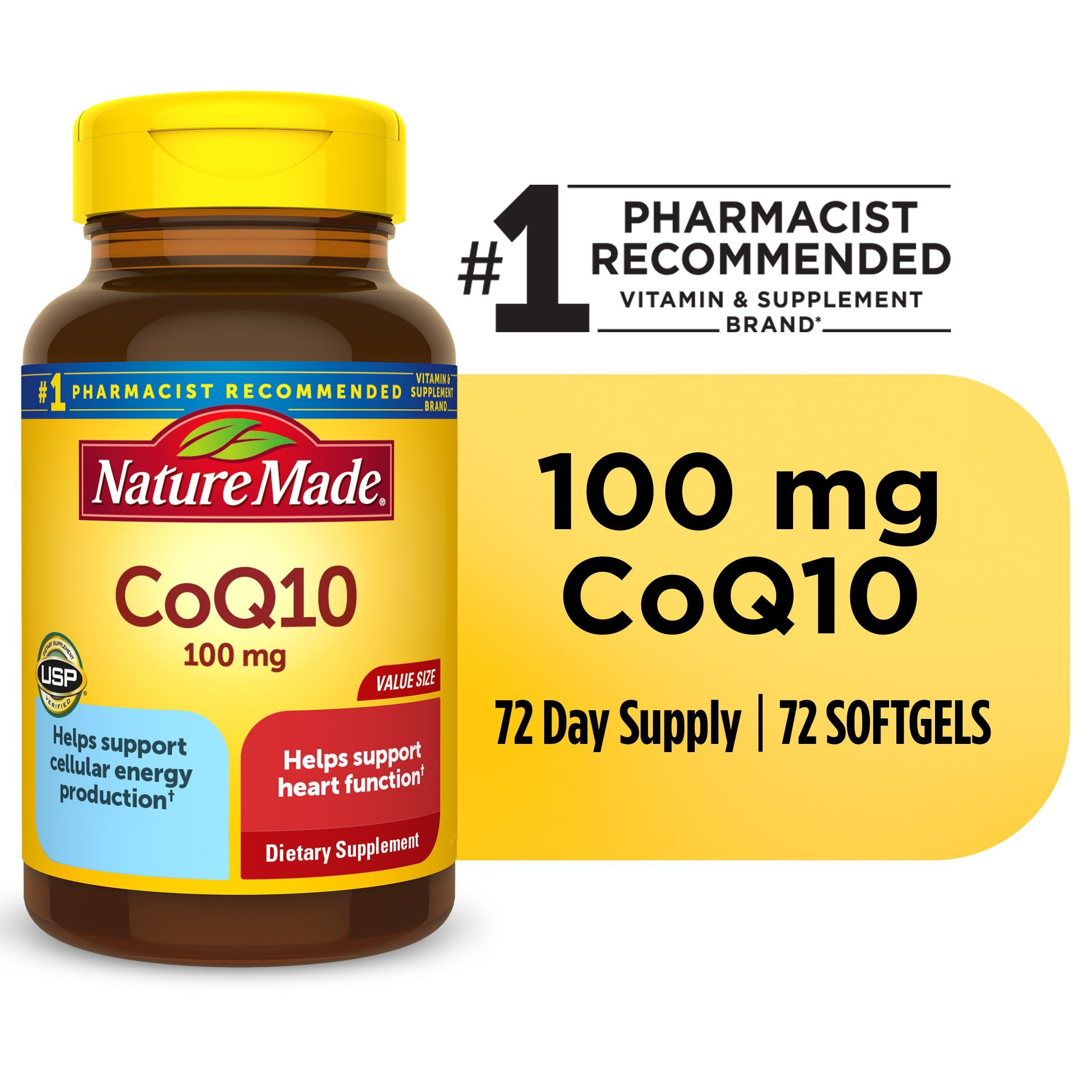 Co-enzyme q10 100mg bottle coenzyme q10 90 soft gel coq10 co-q-10 coq-10 
