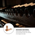 thumbnail image 5 of Phenofice 1Pack Drinks Display Cabinet Wood Light Brown For Home Use Wine Lovers, 5 of 5