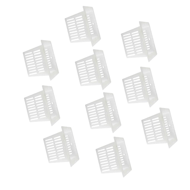 10 Piezas de Red de Malla Hidropónica Tazas de Jardín Macetas Cesta Sistema de Crecimiento de Plantas de Acuaponía Cuadrado 57x37x35mm Soledad Canasta de plantación hidropónica