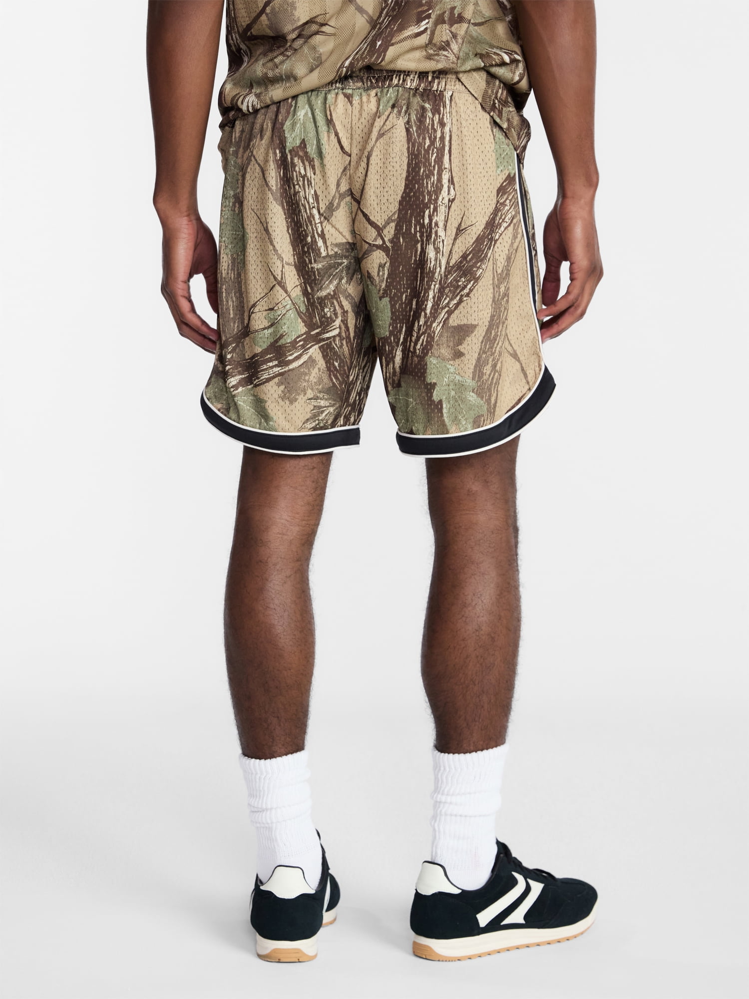 No Boundaries Solid and Printed Mesh Shorts, 5" Inseam, Men's XS-5XL