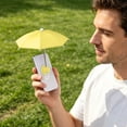 thumbnail image 6 of Yellow Suction Cup Phone Sun Shade Umbrella, UV Block & Anti-Glare Waterproof Cover, Adjustable Angle Phone Shield for Outdoor Live Streaming, Selfies & Video Calls, 6 of 6