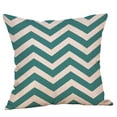 thumbnail image 3 of Square Cloth Pillow Covers with Blue Geomatric Images, 3 of 6