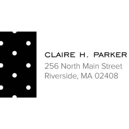 Dotted Personalized Address Label