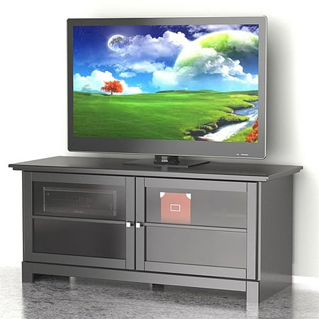 Nexera Pinnacle Black 2-Door TV Stand for TVs up to 56"