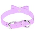 thumbnail image 3 of Suede Microfiber Double Bowknot Crystal Sparkle Rhinestone Cat Collar Pet Supply, 3 of 5