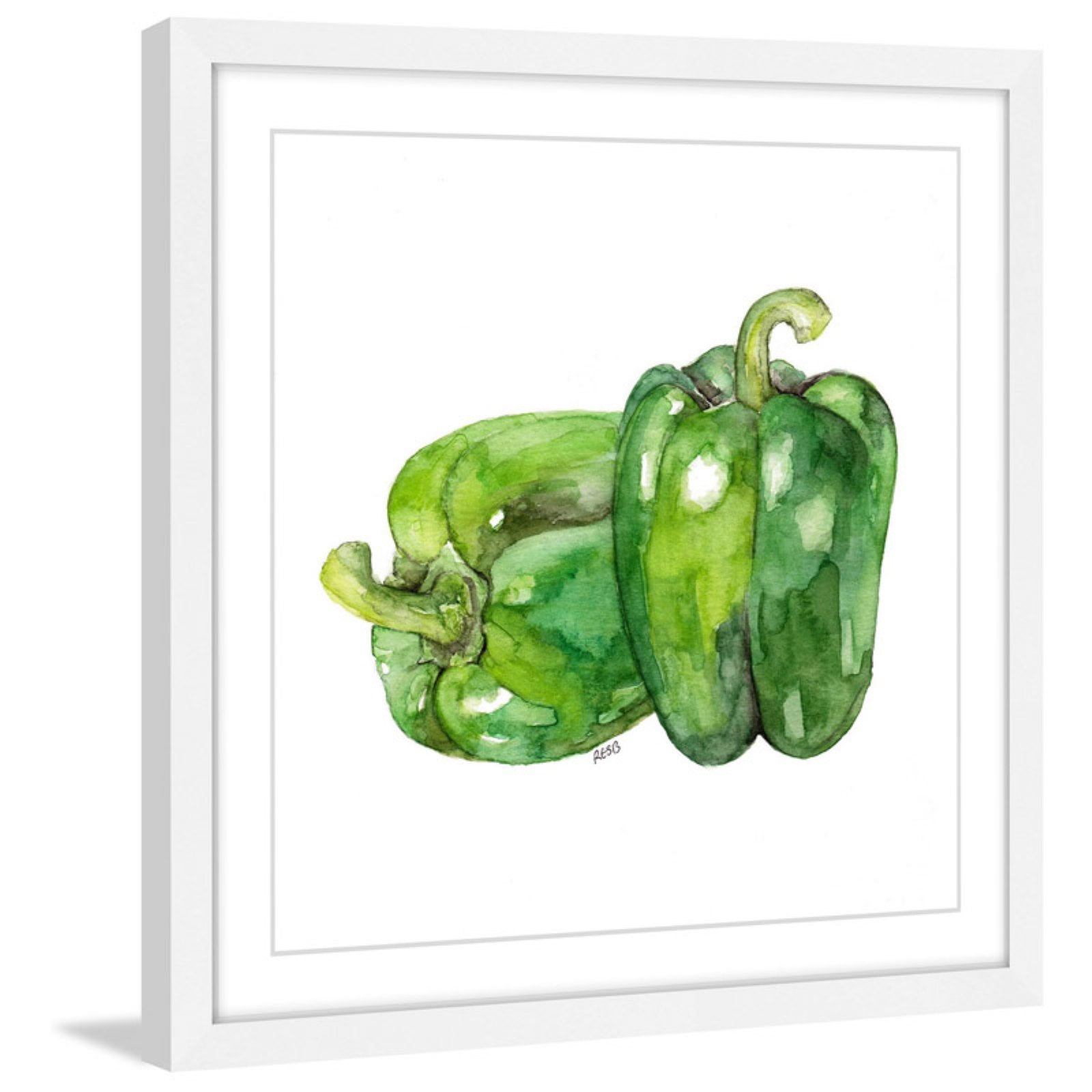 Marmont Hill "Bell Peppers" by Rachel Byler Framed Painting Art Print