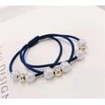 thumbnail image 2 of 24 Pcs Women Hair Tie,Pearl Hair Tie Bows,Colorful Rubber Hair Scarf,New Elastic Headband Headdress Ornaments,Simple Small Fresh Headdress (Multi-Color), 2 of 4