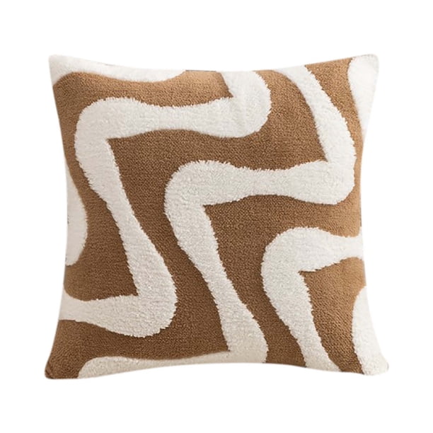 Funda de almohada de terciopelo con diseño de copos de nieve para sofá de oficina, funda de almohada de felpa, funda de cojín geométrica, funda de almohada para la cama del hogar.