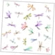 thumbnail image 3 of Pegatinas de pared para puertas y ventanas de vidrio, diseño de libélula, para decoración del hogar, creativas y coloridas, para armarios y baños., 3 of 7