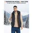 thumbnail image 6 of ORRNIKKO Men's Heated Vest, Detachable Heated Hood, Black, 2XL, 6 of 7