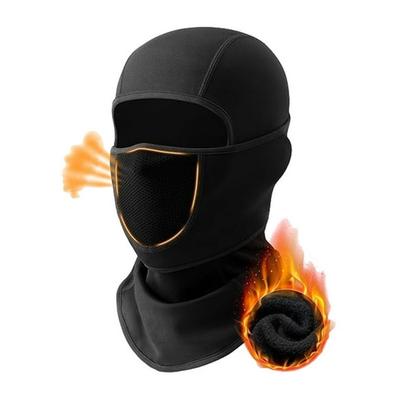 Fgnfyis Face Ski with Movable Deisgn for Men Women Fleece Winter for Cold Weather Skiing Outdoor Work Bomber Hats Black