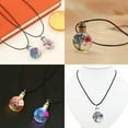 thumbnail image 2 of K-KED Luminous Dried Flower Ball Pendant Chic Transparent Glass Women Fashion Jewelry-D, 2 of 9
