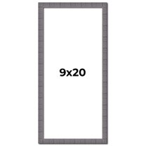 9x20 Frame Blue Kingsley Pewter Solid Wood Picture Frame Width 0.75 Inches |Interior Depth 0.5