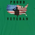 thumbnail image 2 of Proud Veteran Gift T-Shirt Mens Green T-Shirt American Army Gift, 2 of 4