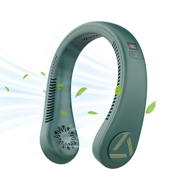 Cuello Manos Libres Ventilador De Banda Para El Cuello Perezoso Ventilador De Refrigeración Colgante Portátil Para Viajes Camping Oficina sonducket HA047657-01