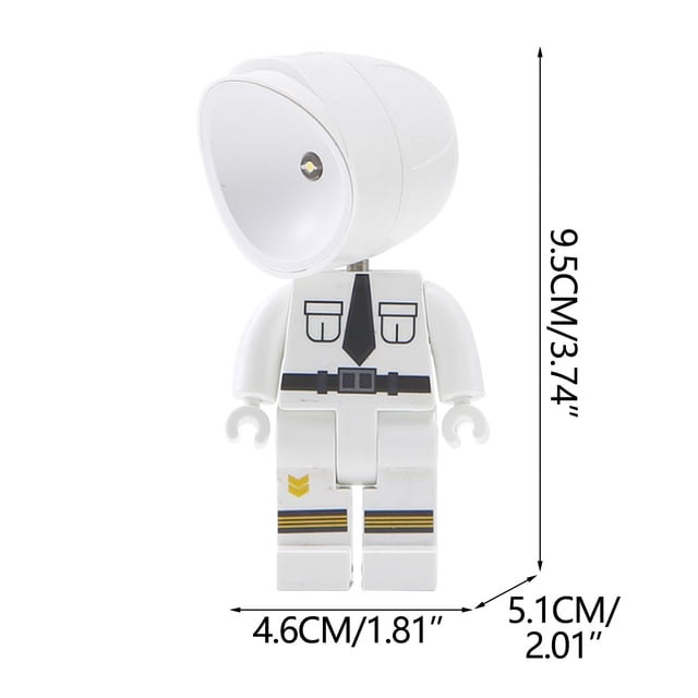 Pompotops Astronaut Children's Warm Light Night Light Button Battery Mini Light Decoration Clearance