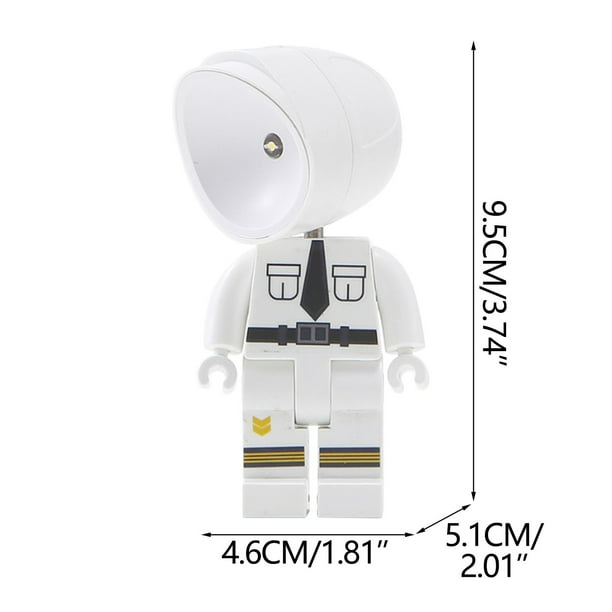 Luz Nocturna para Niños Astronauta Niños Caliente Luz Nocturna Botón Batería Mini Luz Decoración Luces Nocturnas para la Habitación de los Niños