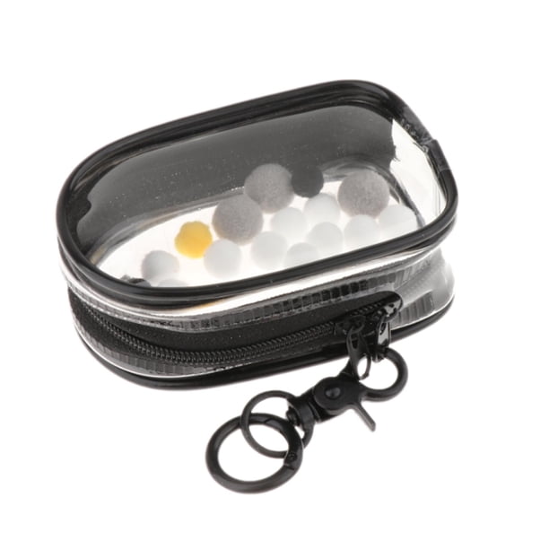 Bolsa organizadora de PVC para muñecas pequeñas, bolsa de almacenamiento para figuras de acción. Puerta negra en forma