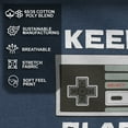 thumbnail image 4 of Men's Nintendo NES Classic Controller Graphic Tee Navy Blue Heather Medium, 4 of 8