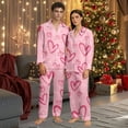 thumbnail image 2 of XIYON Womens Pajama Sets Valentines Pajama Heart Printed Sleepwear Long Sleeve Top And Pants Soft Cozy Loungewear Comfy Pjs Outfits, 2 of 6