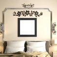 thumbnail image 6 of norband Metal Flower Wall Decor Vintage Spring Metal Flower Wrought Iron Scroll Sculpture 15.7''x3.7'' Farmhouse Leaf Wall Decor with Nails for Summer Bedroom Kitchen Indoor Outdoor(Black), 6 of 12
