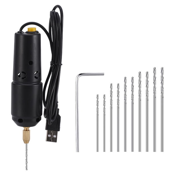 Riwesomey Taladro para hacer joyas, grabador USB de mano, pluma de grabado de perforación, brocas para artesano, herramientas manuales portátiles de Artesanía Riwesomey TO001476-01