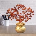 thumbnail image 3 of Piedras de árbol de cristal natural Piedras de fortuna Feng Shui Alambre Adorno de pecho Oficina en hogar base de Yotijar Árbol del dinero, 3 of 10