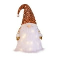 thumbnail image 5 of Lighted Christmas Tree Topper, 23.6 Inch Large Sequin Gnome Tree Topper Hat with Lights Scandinavian Swedish Tomte Battery Operated Elf Christmas Decorations for Xmas Tree Home Winter Holiday Decor, 5 of 7