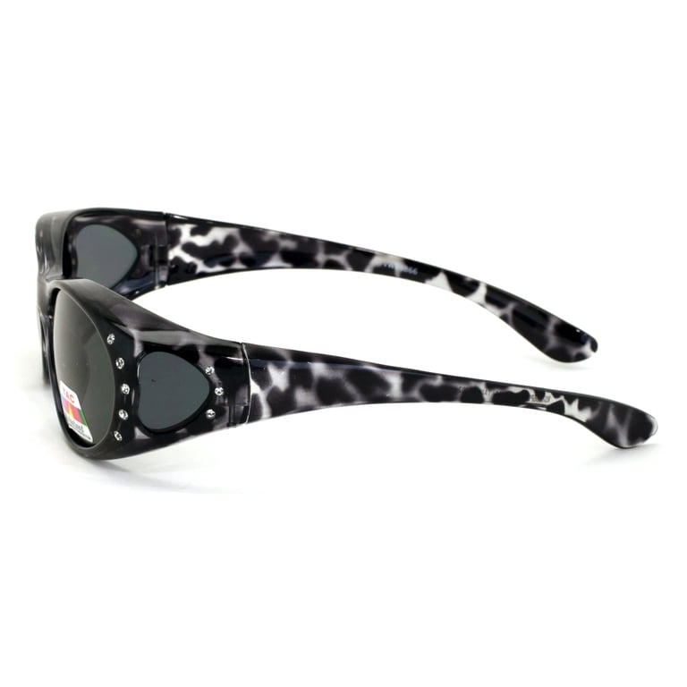 V.W.E. Womens Polarized Fit Over Sunglasses, Rhinestone  display picture 1