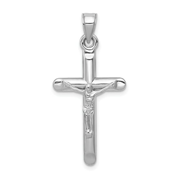 FB Jewels 14k White Gold Crucifix Pendant