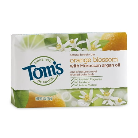(3 pack) Tom's of Maine Beauty Bar Soaps, Orange, 5 (Best Natural Soap For Men)