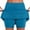 Sky Blue, variant on Plebaso Women's Skorts High Waist Athletic Sports Skirts Shorts Casual Solid Color Stretch Tennis Shorts