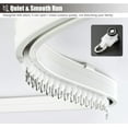 thumbnail image 4 of GXCZ Ceiling Or Wall Mounted Curtain Track For Bay Window/bedroom/door With White Curtain Rod(Ceiling Mount,500cm/16.4ft), 4 of 8