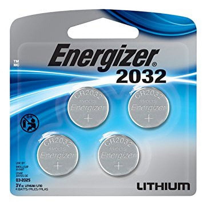 Energizer CR Battery 2032, 3-Volt Lithium 4-Cell Blister Pack