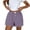 Purple, variant on LEBONYARD Womens Shorts Clearance $5,Women's Shorts for a Casual Day Out,Casual Spring and Summer Comfortable Elastic Waist Women Bottom New Fashion Print Short Pants Hot Pink M