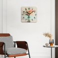 thumbnail image 2 of Square Wall Clock,Beautiful Arrangement Of Spring Flowers In Blue Glass Vase,Silent Non-Ticking Wall Clock Decor for Home Office Kitchen Living Room Bedroom(12inch), 2 of 4
