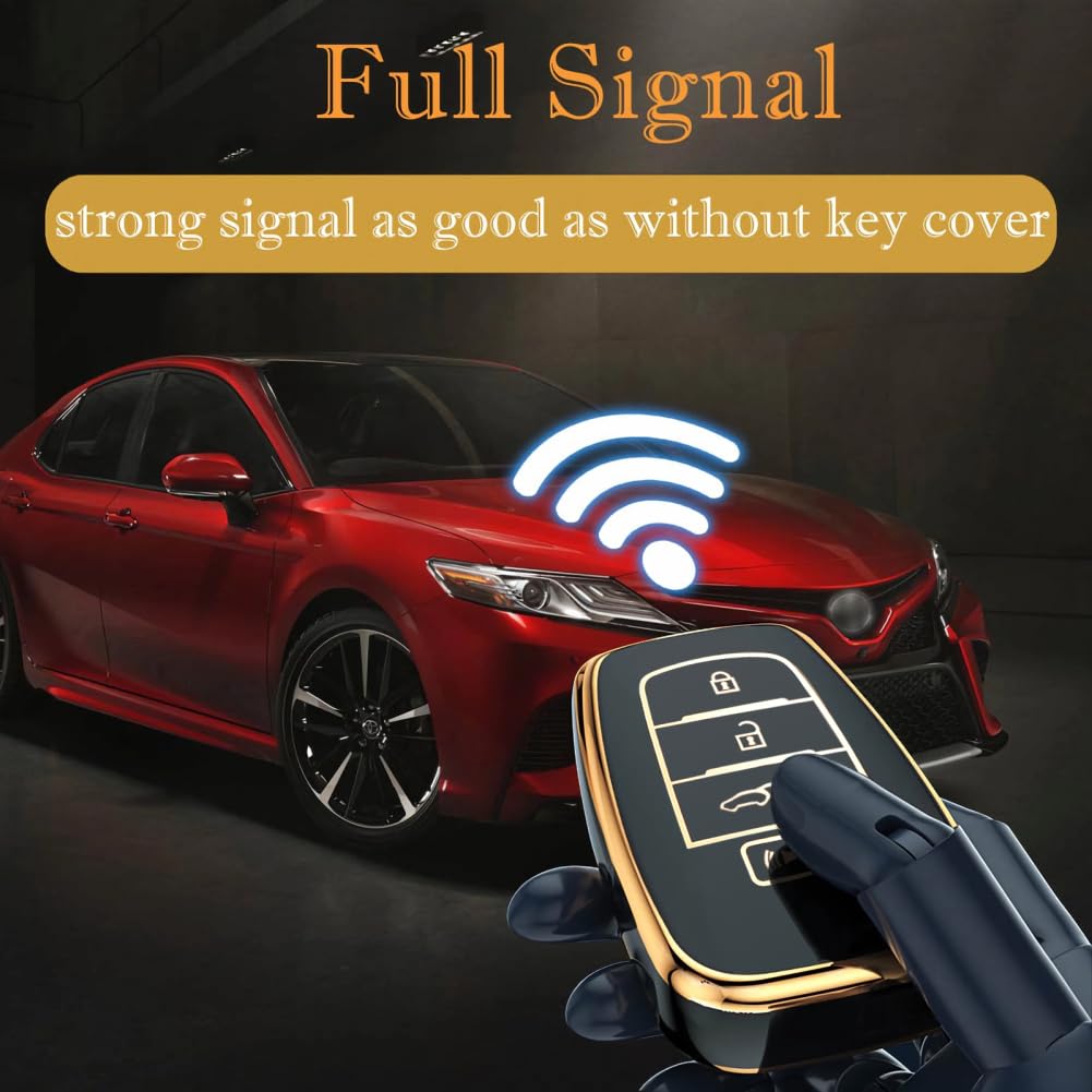 Key Fob Cover for Toyota Crown Corolla Cross Grand Highlander Land Cruise Prius Sequoia Tundra Venza