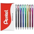 thumbnail image 1 of Set de Bolígrafos Pentel Hybrid Dual Metallic Liquid Gel Rollerball K110, 1 of 5
