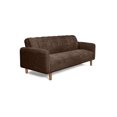 thumbnail image 3 of Sofá Cama de Velvet Chocolate con Tecnología Beehive Airflex Foam Modelo Draco, 3 of 8