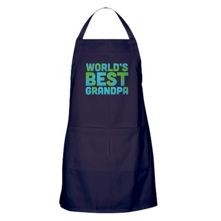 CafePress - World's Best Grandpa - Kitchen Apron with Pockets, Grilling Apron, Baking (Best Blue Apron Coupon)