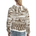 thumbnail image 7 of Honeii Vineyard Landscape 1 Pattern Womens Oversized Hoodies Long Sleeve Sweatshirts Pullover Fall Outfits with Pocket-Large, 7 of 7