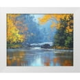 thumbnail image 1 of Gercken, Graham 32x26 White Modern Wood Framed Museum Art Print Titled - Autumn River, 1 of 4