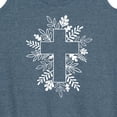 thumbnail image 3 of Instant Message - Foliage Cross - Women's Racerback Tank Top, 3 of 6