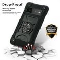 thumbnail image 7 of for Google Pixel 6 Pro Case with Ring Stand, Heavy Duty Military Grade Rugged Shockproof Silicone Rubber Magnetic Kickstand Holder Case for Women Girls For Google Pixel 6 Pro, Black, 7 of 7