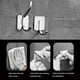 thumbnail image 5 of Gancho de pared adhesivo de acero inoxidable, 6 piezas Ganchos adhesivos Gancho para puerta de pared Ganchos adhesivos, para baño Cocina Ducha, 5 of 5