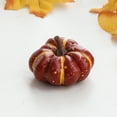 thumbnail image 6 of Fall Artificial Pumpkins Harvest Pumpkin Faux Foam Pumpkin for Fall Autumn Season Halloween Thanksgiving Harvest Holiday Festive Tabletop Decoration 4.5x7.5cm Brown, 6 of 9